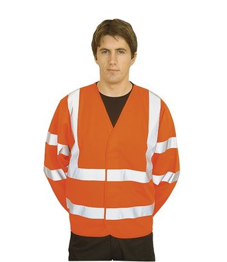 C473 - Hi-Vis Two Band & Brace Jack - Orange - R