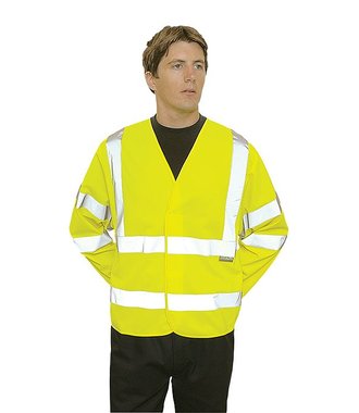 C473 - Hi-Vis Two Band & Brace Jack - Yellow - R