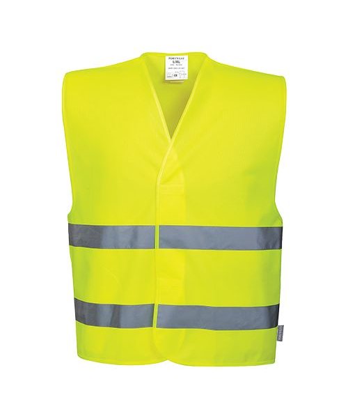 Portwest C474 - Zwei Reflex-Streifen Warnschutzweste - Yellow - R