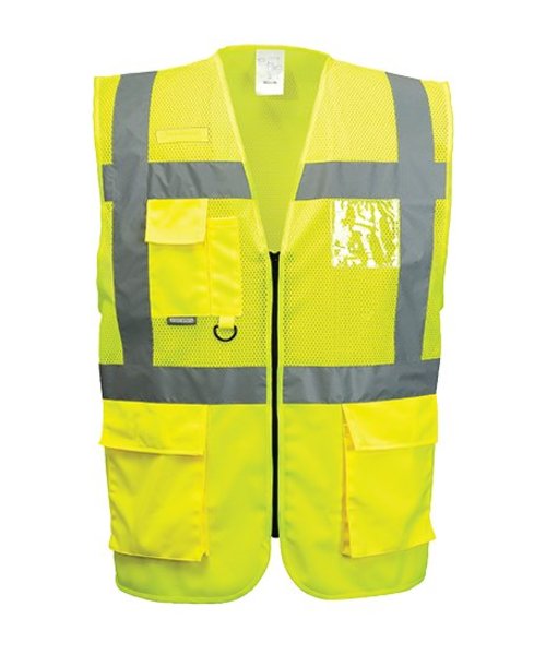 Portwest C496 - Gilet exécutive maille Madrid - Yellow - R