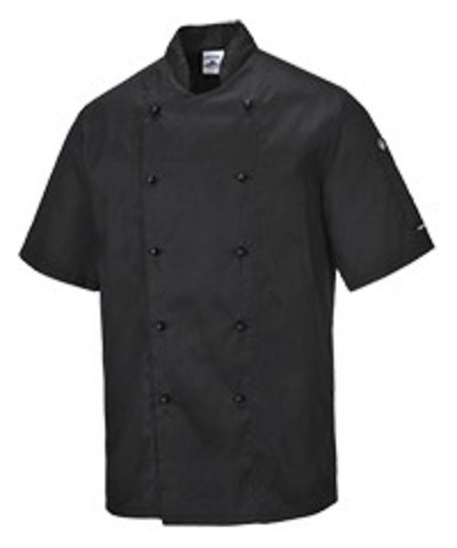 Portwest C734 - Veste cuisine Kent - Black - R