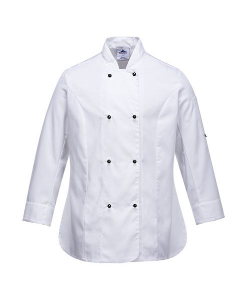 Portwest C837 - Rachel Ladies Chefs Jacket - White - R