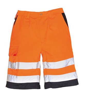 E043 - Bermuda HiVis Poly-coton - OrNa - R