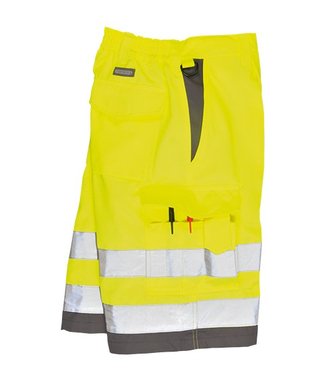 E043 - Bermuda HiVis Poly-coton - YeGrey - Y