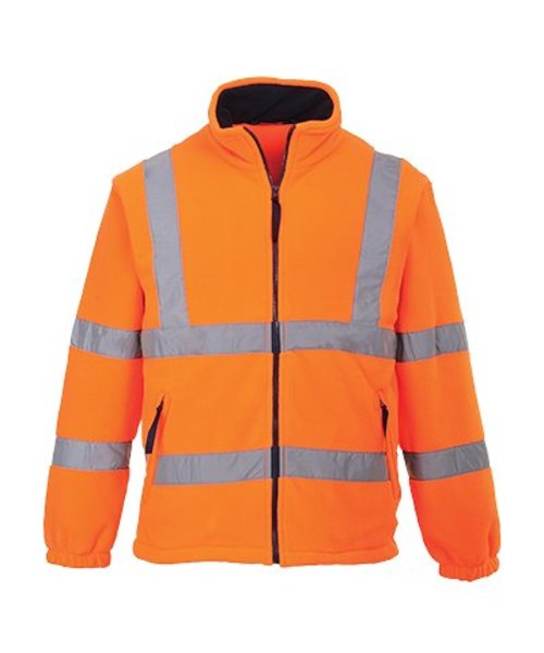 Portwest F300 - Warnschutz-Fleece-Jacke mit Netzfutter - Orange - R