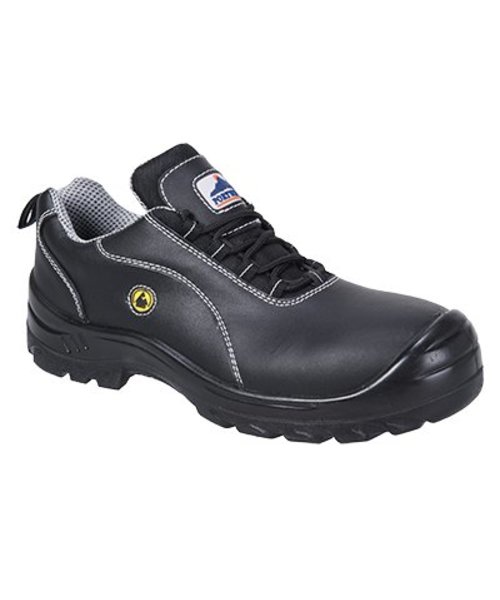 Portwest FC02 - Portwest Compositelite ESD Leather Safety Shoe S1 - Black - R