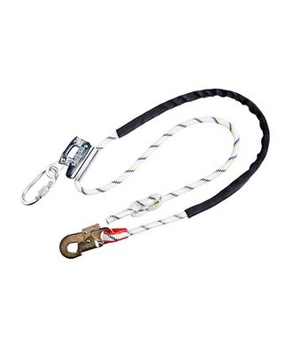 FP26 - Work Positioning Lanyard with Grip Adjuster - White - R