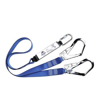 FP51 - Double Lanyard Webbing With Shock Absorber - Royal - R