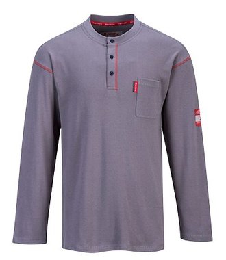 FR02 - Bizflame Henleykragen-Shirt - Grey - R