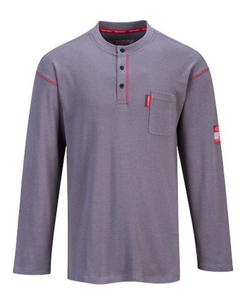 Portwest FR02 - Bizflame Henley Shirt - Grey - R