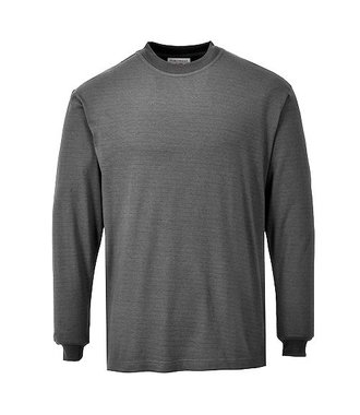 FR11 - Vlamvertragend Anti-Statisch Lange Mouw T-Shirt - Grey - R