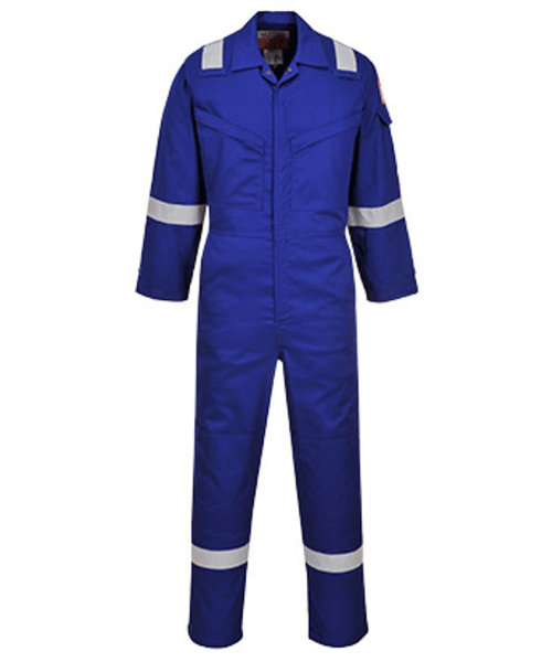 Portwest FR21 - Flame Resistant Super Light Weight Anti-Static Coverall 210g - Royal - R