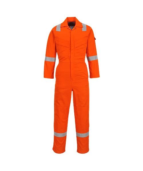 Portwest FR28 - Flame Resistant Light Weight Anti-Static Coverall 280g - Orange - R