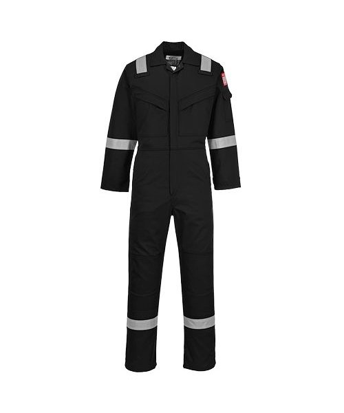 Portwest FR50 - Flame Resistant Anti-Static Coverall 350g - Black - R