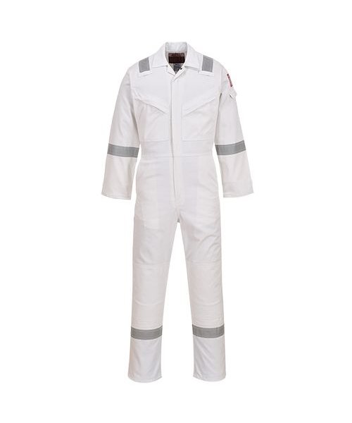 Portwest FR50 - Flame Resistant Anti-Static Coverall 350g - White - R