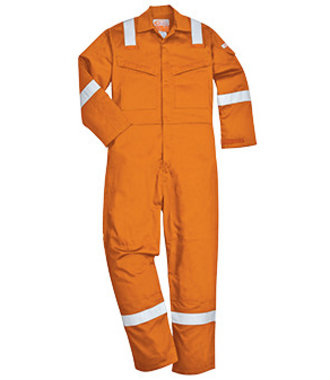 FR52 - Gevoerde antistatische Winter Overall - Orange - R