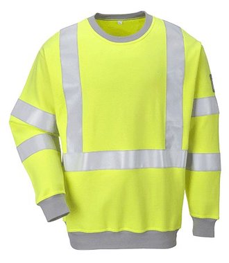 FR72 - Sweatshirt FR antistatique Hi-Vis - Yellow - R