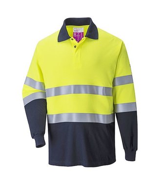 FR74 - Vlamvertragend Antistatisch Tweekleuren Poloshirt - YeNa - R