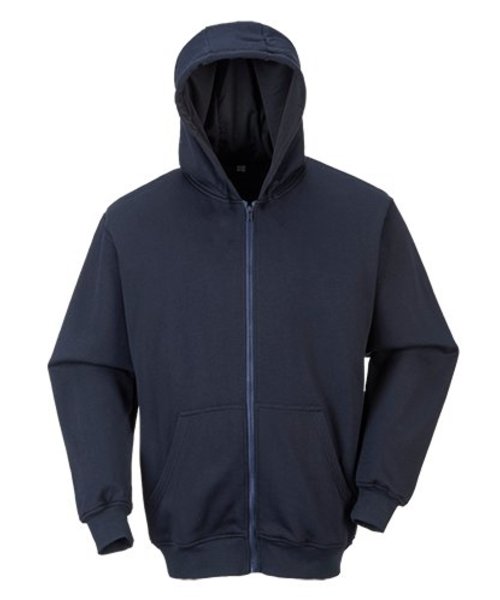 Portwest FR81 - FR Zip Front Hooded Sweatshirt - Navy - R