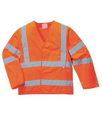 FR85 - Veste anti-statique Hi-Vis - Résistante à la flamme - Orange - R