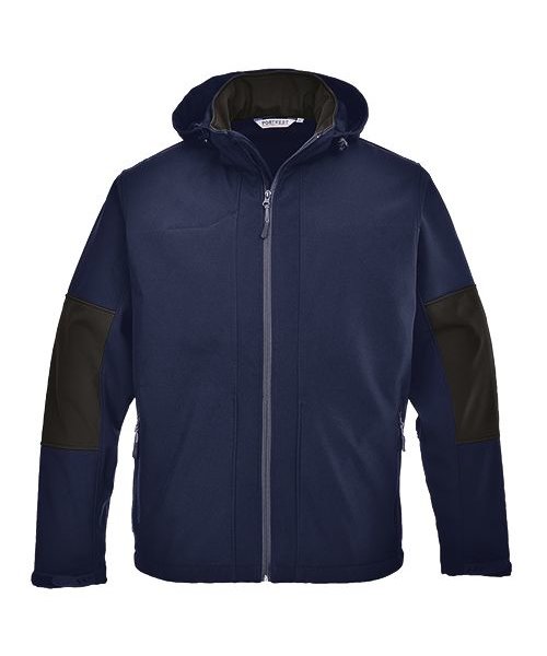 Portwest TK53 - Softshell with Hood (3L) - Navy - R