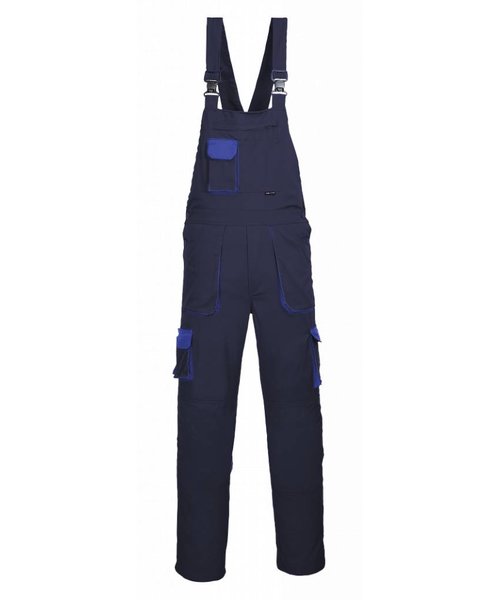 Portwest TX12 - Portwest Texo Contrast Bib & Brace - Navy T - T