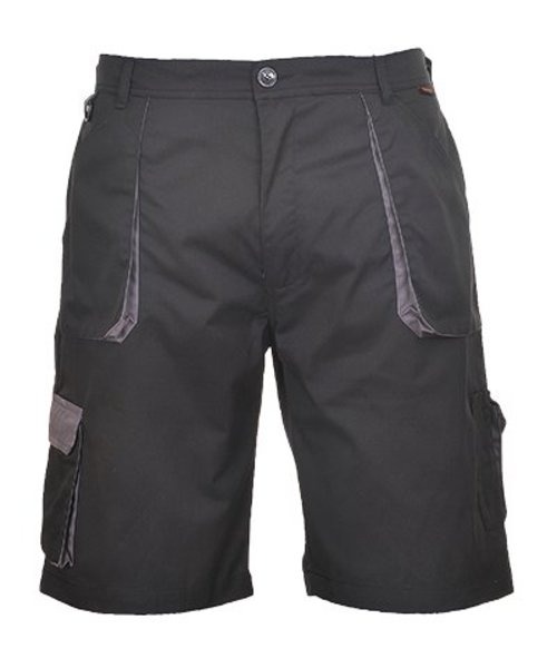 Portwest TX14 - Portwest Texo Contrast Shorts - Black - R