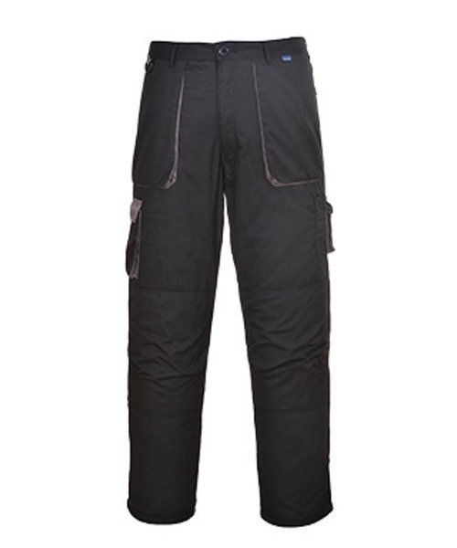 Portwest TX16 - Portwest Texo Contrast Broek-Gevoerd - Black - R