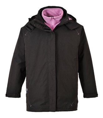 S571 - Parka Femme 3-en-1 Elgin - Black - R