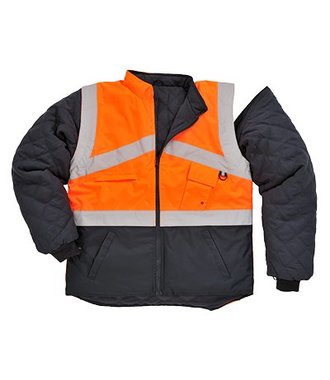 S769 - Gilet Hivis Bicolore Reversible - OrNa - R