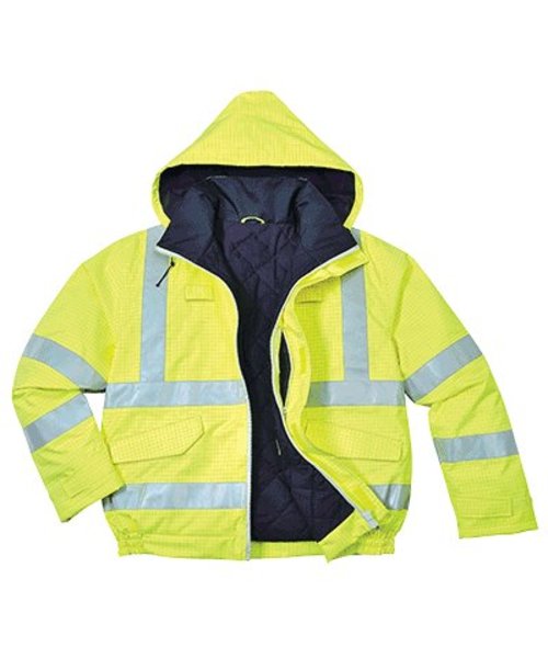 Portwest S773 - Bizflame Regen-Warnschutz Piloten-Jacke - Yellow - R