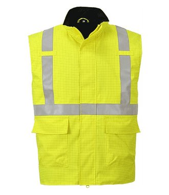 S776 - Bizflame Regen Hi-Vis Antistatische FR Bodywarmer - Yellow - R