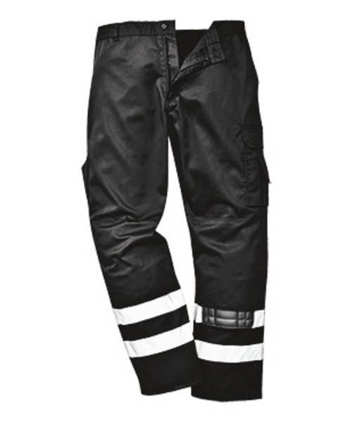 Portwest S917 - Iona Safety Combat Broek - Black - R