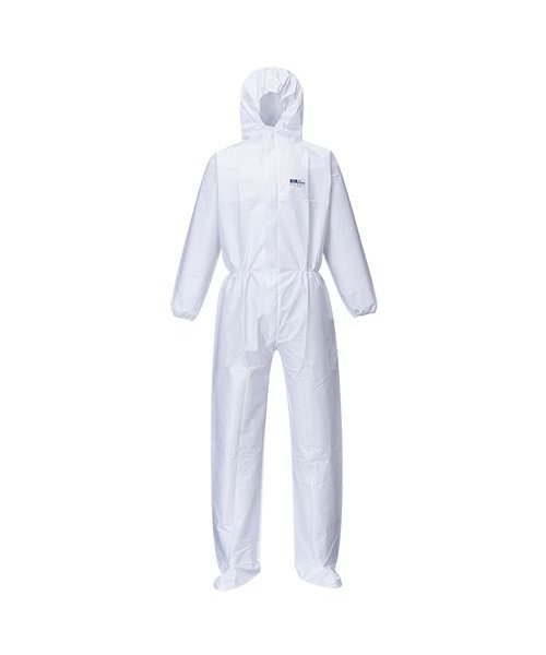 Portwest ST41 - BizTex Microporous Coverall with Boot Covers Type 6/5 - White - R