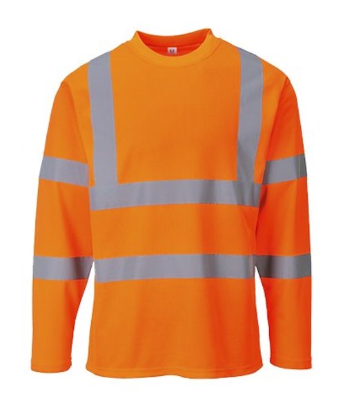 Portwest S278 - Hi-Vis Long Sleeved T-shirt - Orange - R