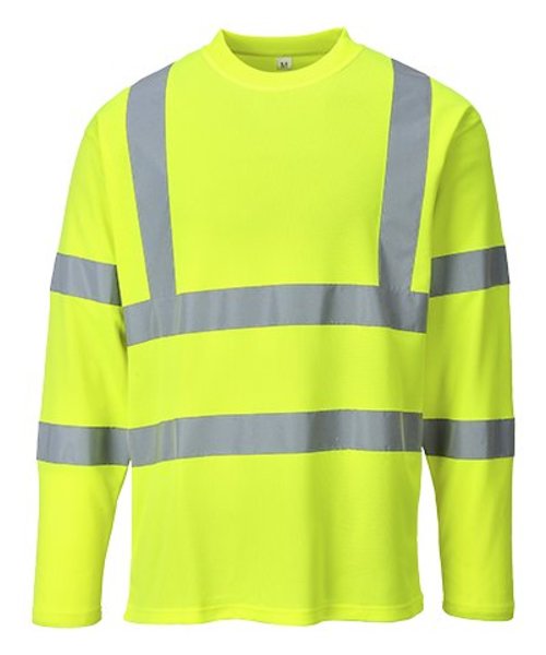 Portwest S278 - Hi-Vis Long Sleeved T-shirt - Yellow - R