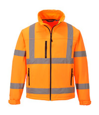 S424 - Hi-Vis Klassiek Softshell Jack (3L) - Orange - R