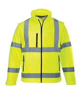 S428 - Hi-Vis Softshell Jack (3L) - Yellow - R