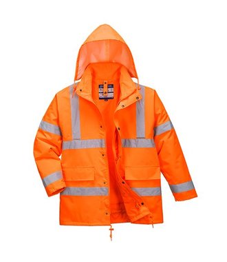 S468 - Hi-Vis 4-in-1 Traffic Jacket - Orange - R