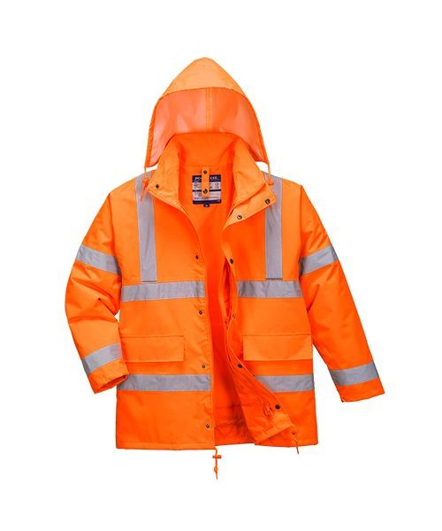 Portwest S468 - Hi-Vis 4-in-1 Traffic Jacket - Orange - R