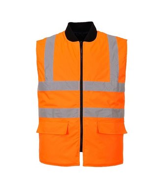 S469 - Gilet HV Réversible - Orange - R