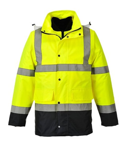 Portwest S471 - Hi-Vis 4-in-1 Contrast Traffic Jacket - YeNa - R