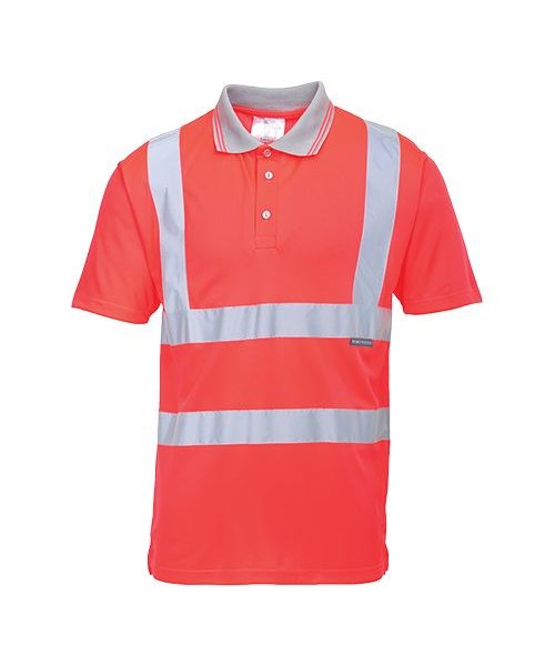 Portwest S477 - Polo Hi-Vis manches courtes - Red - R