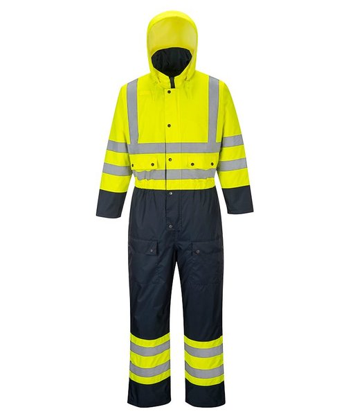 Portwest S485 - Hi-Vis Contrast Coverall - Lined - YeNa - R