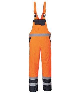 S489 - Kontrast Latzhose - Orange - R