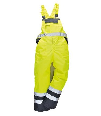 S489 - Contrast Bib & Brace - Lined - Yellow - R