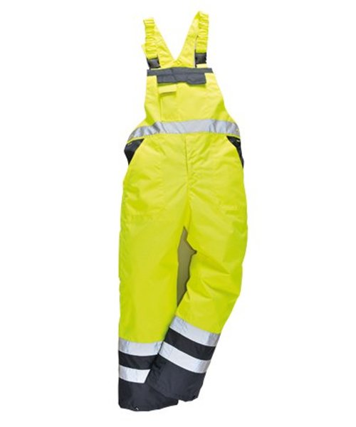 Portwest S489 - Kontrast Latzhose - Yellow - R