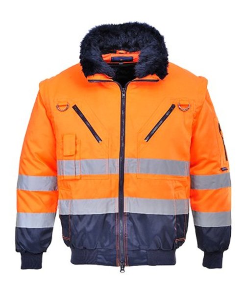 Portwest PJ50 - Blouson pilote 3 en 1 haute visibilité - OrNa - R