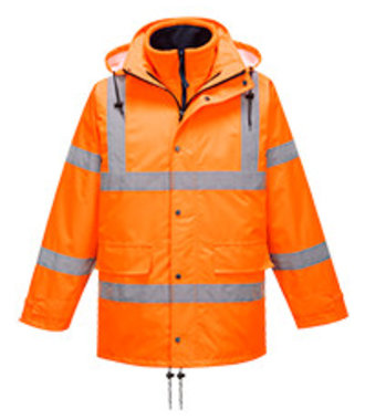 RT63 - Atmungsaktive Warnschutzverkehrsjacke (interaktiv) - Orange - R