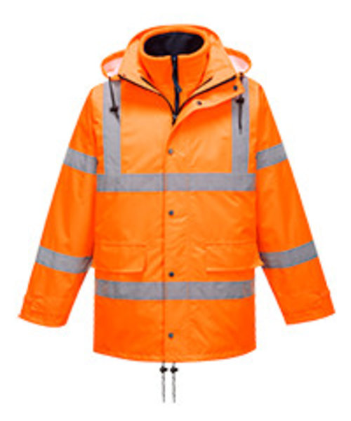 Portwest RT63 - Hi-Vis Breathable Traffic Jacket (Interactive) - Orange - R